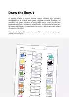 anteprima - Esercizi - Colours / Colori: Draw the lines 1 (Scheda di esercizi di inglese) - Pagina 1