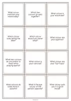 anteprima - Flashcard - Colours / Colori: Smalltalk Cards (Carte di conversazione) - Pagina 3