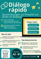 Vorschau - Arbeitsblätter - Diálogo Rápido – Sprechübung per Klick (A2–B1) - Deckblatt