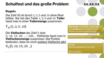 Vorschau - Stundenentwürfe - Einstiegs Teilbarkeitsregel/Primzahlen/Primfaktorzerlegung - Seite 3