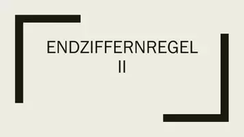 Vorschau - Stundenentwürfe - Endziffernregel II (Teilbarkeits Regel mit 4) - Deckblatt