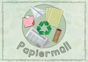 Vorschau - Bildkarten - Müll Bildkarten: Papier & Restmüll - Seite 1