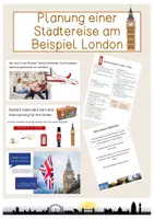 Vorschau - Arbeitsblätter - Planung einer Städtereise am Beispiel London - Deckblatt