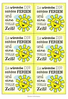 Vorschau - Mal- und Bastelvorlagen - Feriengruß / Feriengeschenk - Sommer (für Emoji-Schokolade) - Seite 2