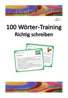 Vorschau - Aufgabenkarten - 100-Wörter-Diktate: Rechtschreibung trainieren - Deckblatt