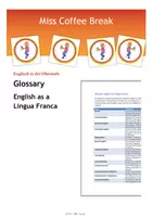 Vorschau - Merkblätter - English as a Lingua Franca & World Englishes - Glossary - Deckblatt