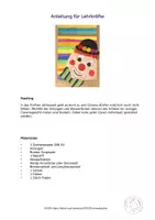 Vorschau - Mal- und Bastelvorlagen - Kunst Fasching, Buntes Clownsgesicht malen - Seite 3