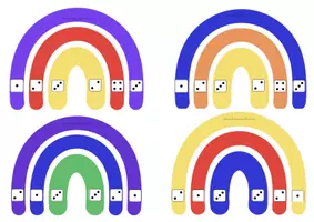 Aperçu - Apprentissages en autonomie - arc en ciel pour chainons de couleurs - Page 2
