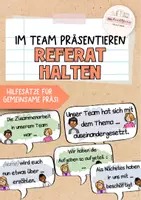 Vorschau - Poster - Referat | gemeinsame Präsentation | Poster | Sprechblasen - Deckblatt
