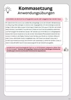 Vorschau - Arbeitsblätter - Kommasetzung Übungsaufgaben - Seite 1
