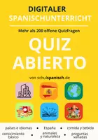 Vorschau - Spiele - Digitales Wissensquiz Spanisch – +200 offene Fragen (A2–B1) - Deckblatt