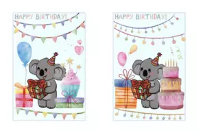 Vorschau - Poster - Geburtstagskalender – Deko-Set für die Koalaklasse (Klassentier Koala) 🐨🎂 - Seite 2