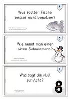 Vorschau - Aufgabenkarten - Witzekartei (45 Witze und Scherzfragen zum Lesen und Abschreiben ab Klasse 2) - Seite 2