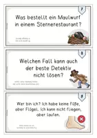 Vorschau - Aufgabenkarten - Witzekartei (45 Witze und Scherzfragen zum Lesen und Abschreiben ab Klasse 2) - Seite 3