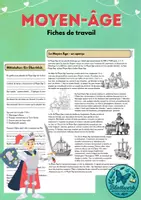 Aperçu - Fiches - Moyen-âge: Fiches de travail - Page de couverture