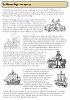 Aperçu - Fiches - Moyen-âge: Fiches de travail - Page 1