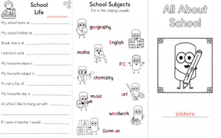 Vorschau - Arbeitsblätter - All About School - Leaflet - Seite 3