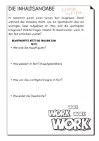 Vorschau - Arbeitsblätter - Inhaltsangabe - eine Einführung - Seite 1
