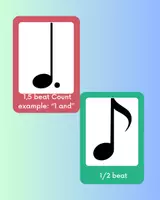 Προεπισκόπηση - Flashcards - Music and Rhythm Flashcards for Quarter, Eighth Note, Rests - Εξώφυλλο