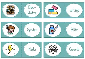 Vorschau - Spiele - Materialpaket Dominos Klasse 1 (Wort-Bild-Zuordnung) - Seite 2