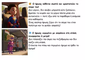 Προεπισκόπηση - Διδακτικά / Σχολικά βιβλία - Οι σούπερ ήρωες στο αμάξι και στα μέσα μεταφοράς - Σελίδα 3