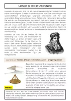 Vorschau - Arbeitsblätter - Leonardo da Vinci: die wichtigsten Erfindungen - Seite 1