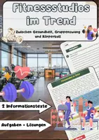 Vorschau - Arbeitsblätter - Fitnessstudios im Trend – Gesundheit, Gemeinschaft, Gruppenzwang - Deckblatt