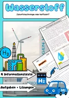 Vorschau - Arbeitsblätter - Wasserstoff Energie: Chancen und Probleme - Deckblatt
