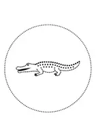 Vorschau - Mal- und Bastelvorlagen - runde Prickelbilder / Fensterbilder Thema Krokodile - Grundschule - Bastelvorlagen - Seite 2