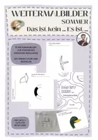 Vorschau - Arbeitsblätter - KUNST: Weitermalbilder Sommer, Das ist kein … - Deckblatt