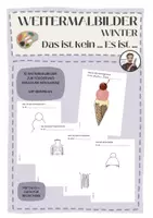 Vorschau - Arbeitsblätter - KUNST: Weitermalbilder Winter, Das ist kein… - Deckblatt