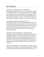 Vorschau - Arbeitsblätter - Arbeitsblatt - Der Oktopus - Tiere lernen - 2. - 4. Klasse - Seite 1