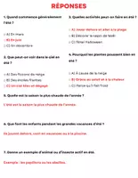 Aperçu - Feuilles d'exercices - L’été : Lecture - Questions de compréhension - Activités de Puzzles - Page 3