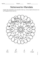 Vorschau - Arbeitsblätter - Notenwerte-Mandala für den Musikunterricht - Seite 3