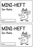 Vorschau - Arbeitsblätter - Mathe MINIHEFT (3er-Reihe Multiplikation) - Seite 1