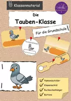 Vorschau - Lehrpläne/Lehrermaterial - Namensschilder Paket Taube Klassentier / Klassenmaskottchen - Deckblatt