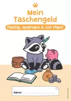 Vorschau - Arbeitsblätter - Taschengeld-Planer mit Waschbär (8 Vorlagen) - Seite 1