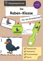 Vorschau - Lehrpläne/Lehrermaterial - Namensschilder Paket Rabe Klassentier / Klassenmaskottchen - Deckblatt