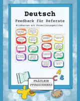 Vorschau - Arbeitsblätter - Feedback für Referate - Bildkarten mit Formulierungshilfen - Deckblatt