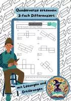 Vorschau - Arbeitsblätter - Quadernetze erkennen - Dreifachdifferenziert - Deckblatt
