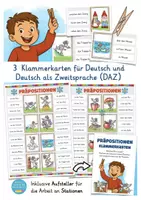 Aperçu - Jeux - Allemand Präpositionen Klammerkarten Deutsch - Page 1