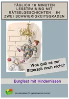 Vorschau - Arbeitsblätter - Sparpaket: Täglich 10 Minuten Lesetraining mit Rätselgeschichten – in zwei Schwierigkeitsgraden - Deckblatt