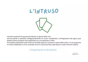 anteprima - Esercizi - L'intruso: un gioco di memoria e di carte - Pagina 1