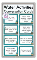 Aperçu - Jeux - Water Activities - Conversation Cards - Page de couverture