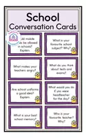 Vista previa - Hojas de trabajo - School - Conversation Cards - Portada