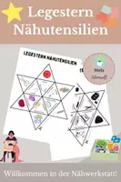 Vorschau - Spiele - Legestern Nähen - Nähutensilien, Nähführerschein - Deckblatt