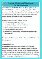 Vorschau - Aufgabenkarten - Kreative Schreib- und Malaufgaben für die Grundschule Klasse 1-4 - Seite 2