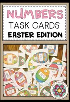 Vorschau - Arbeitsblätter - Numbers Englisch – Zahlen, Numbers, Zahlwörter, Zahlen schreiben, Easter, Ostern | Task Cards, Aufgabenkarten, Egg Hunt, Arbeitsblatt 4., 5., 6. Klasse, Grundschule, Sekundarstufe - Deckblatt