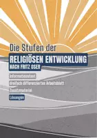 Vorschau - Arbeitsblätter - Die Stufen der religiösen Entwicklung nach Fritz Oser (dreifach differenziert) - Deckblatt