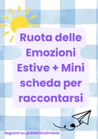 anteprima - Altro tipo di materiale - “Ruota delle Emozioni + Mini scheda per raccontarsi” - Pagina di copertina